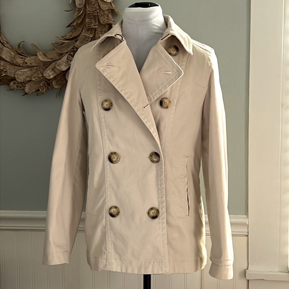 Gap Factory | Double-breasted Short Trench Coat